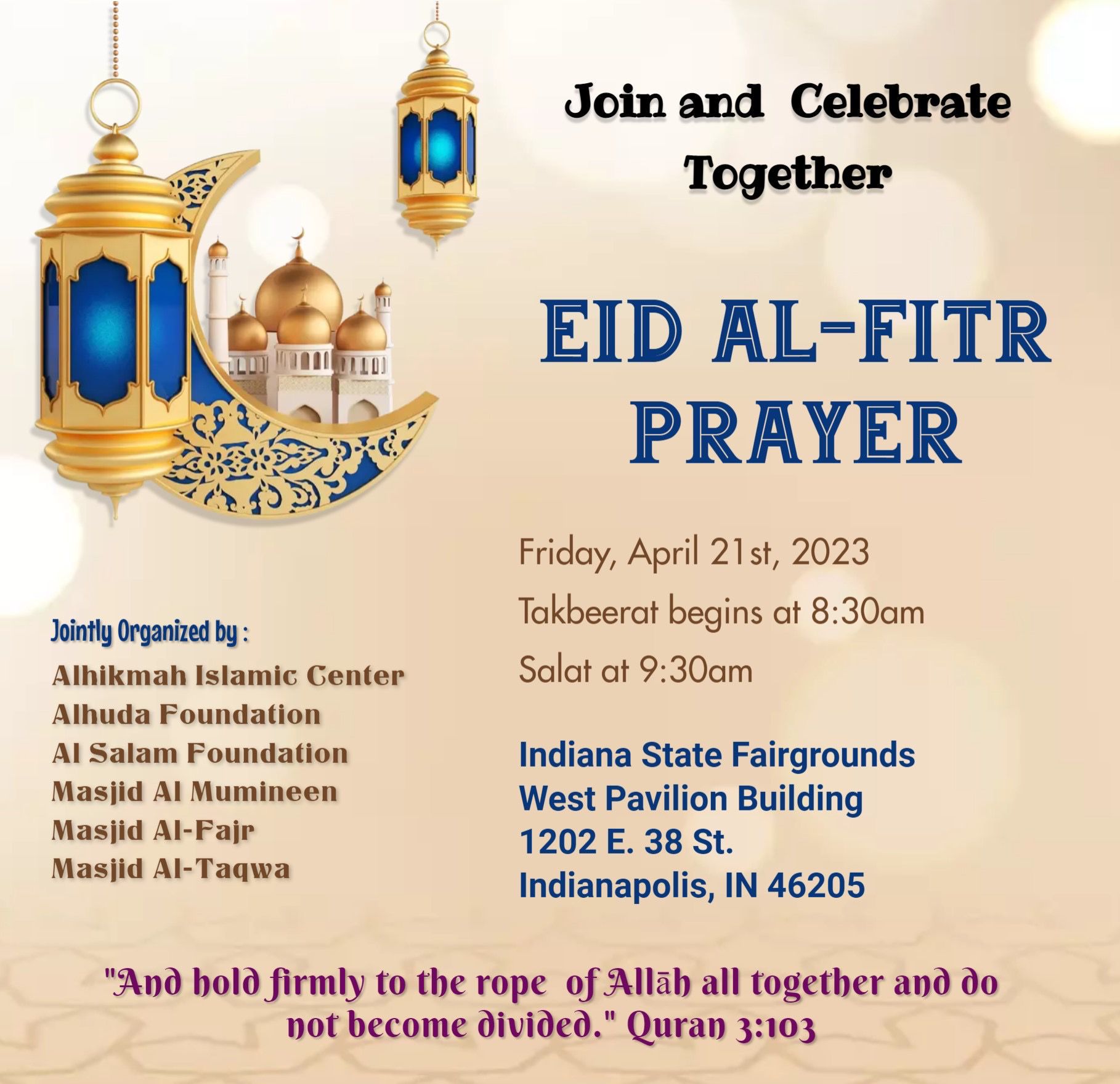 Eid Al Fitr Prayer Alhuda Foundation